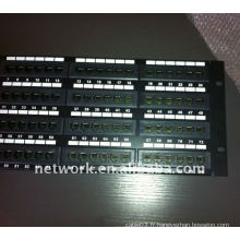 19 pouces 4U 96 ports cat5e rj45 patch panels 110 Krone Dual IDC